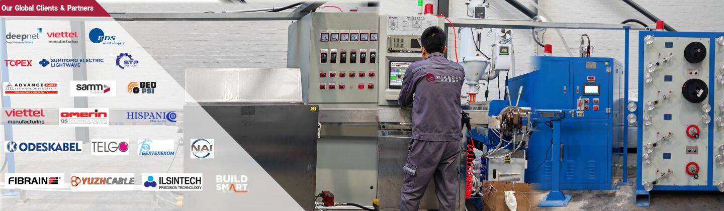 Macchina del cavo a fibre ottiche