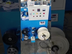 Macchina di raccolta a doppia testa con trazione di tensione e sistemazione automatica del filo.