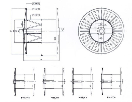Bobine/cavi a fibre ottiche di Bobbin For Stranding Machine ondulati bobina /Steel