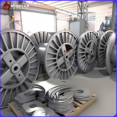 Bobina in acciaio ondulato per avvolgimento cavi e fili, tamburo per cavi per impieghi gravosi/bobine in acciaio/cavi in fibra ottica