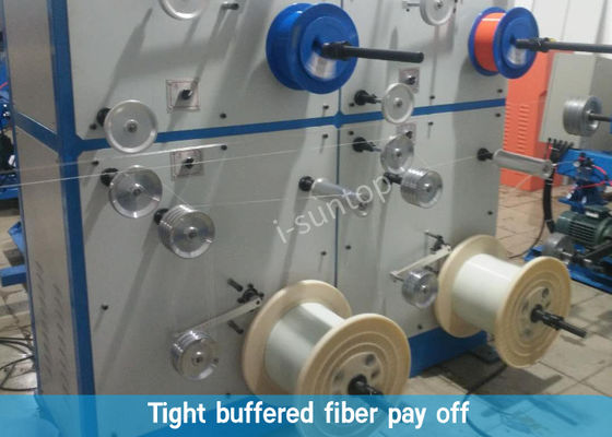 linea di produzione di 190m/Min Duplex Fiber Optic Cable per il cavo flessibile di FTTH