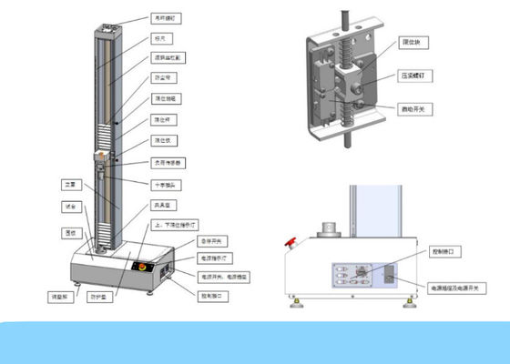 apparecchiatura di collaudo di schiacciamento del cavo a fibre ottiche 50Hz