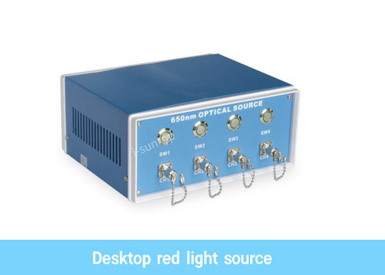 Il desktop quattro incanala il cavo di toppa della fibra del sistema origine di luce rossa che fa la macchina
