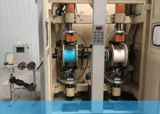 Macchina di torsione di paia del cavo del centro della rete Cat5/6, 50Hz doppio Bobbin Back Twist Machine