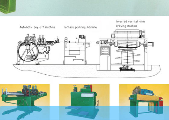 Macchina di trafilatura del rame dello SGS, macchina verticale di trafilatura 130kw