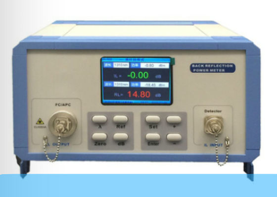 Tester di attenuazione di riflessione dello schermo a colori 1550nm, tester di perdita di inserzione di IL&RL
