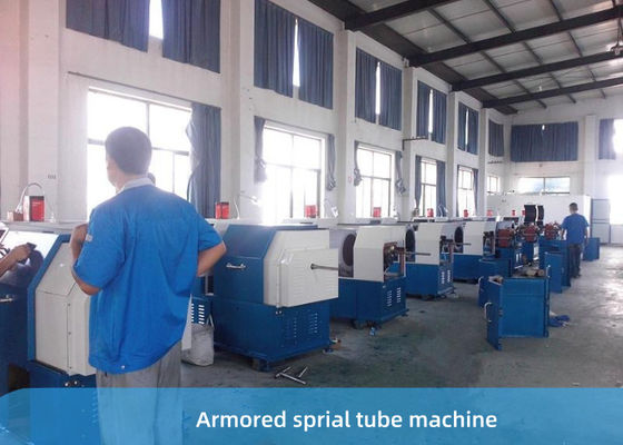 Macchina d'acciaio di Armoring di spirale della striscia 8KW per il cavo della fibra ottica