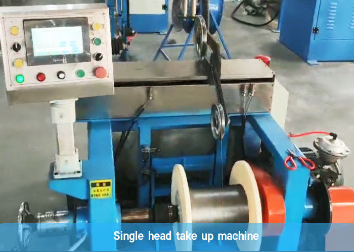 Singola linea di produzione del cavo di EVA Coating Machine Fiber Optic del filo di acciaio della testa 21kw
