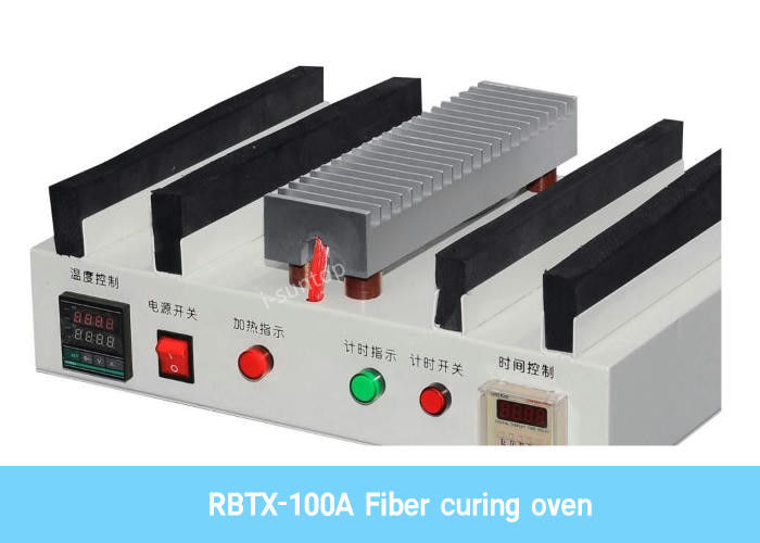 Macchina di trattamento a fibra ottica orizzontale di 1100w Oven Fiber Patch Cord Making